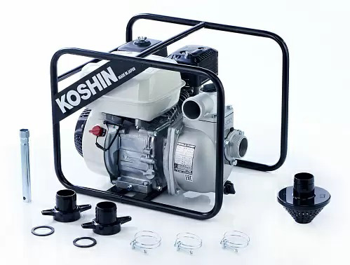 Бензиновая мотопомпа для слабозагрязненной воды Koshin SEH-50JP с принадлежностями